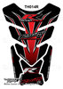 Honda CBR 600 900 1000 RR Black / Red Motorcycle Tank Pad Protector Motografix 3D Gel TH014R