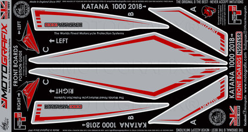 Suzuki Katana 1000 2018 - 2021 Motorcycle Front Fairing Paint Protector / Chip Protection NS026SR