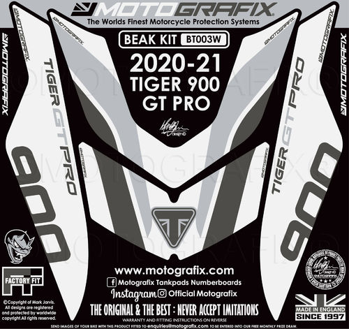 Triumph Tiger 900 GT Pro 2020 - 2021 Motorcycle Beak Protector Paint Protection Decal BT003W