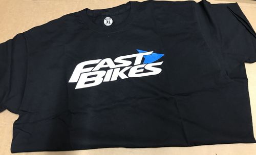 Fast Bikes T-Shirt - Black - Design 7 - (Brand New - Clearance Stock)