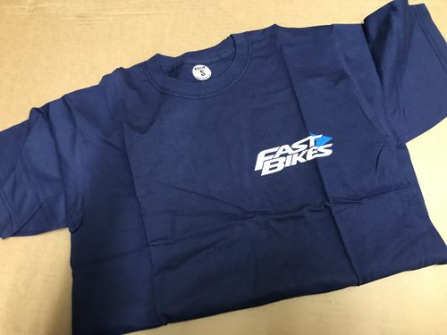 Fast Bikes T-Shirt - Navy - Design 9 - (Brand New - Clearance Stock)